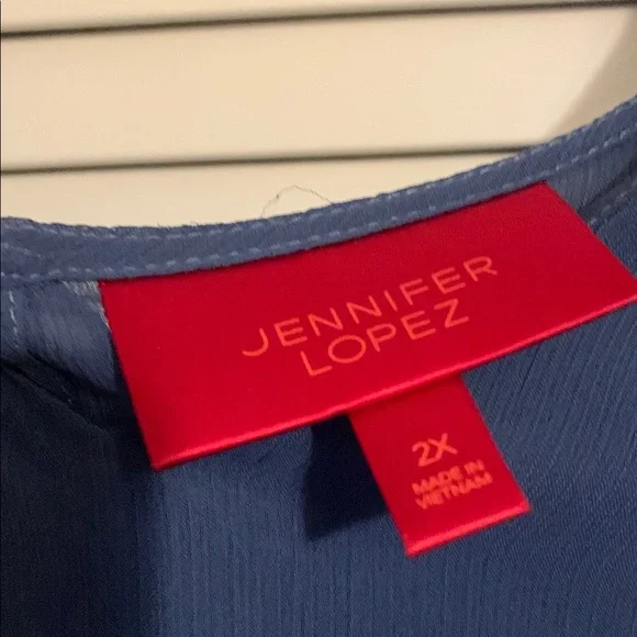 Elegant Blue Women's Top - Picture 2 of 4